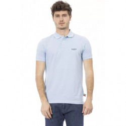 Polo in cotone azzurro - XL