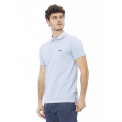 Polo in cotone azzurro - XL