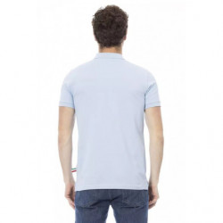 Polo in cotone azzurro - XL