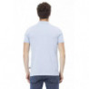 Polo in cotone azzurro - XL