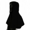 Cappello sciarpa con cappuccio a testa intera in lana nera - 57 CM-S
