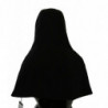 Cappello sciarpa con cappuccio a testa intera in lana nera - 57 CM-S