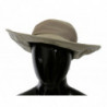 Cappello Panama a tesa larga in pelle di agnello 100% beige - 57 CM-S