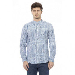 Camicia in cotone azzurro -...