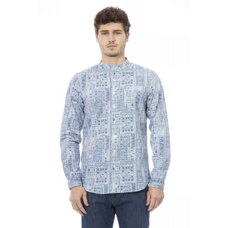 Camicia in cotone azzurro - XXL