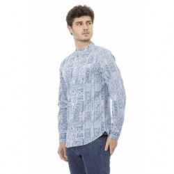 Camicia in cotone azzurro - XXL
