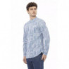 Camicia in cotone azzurro - XXL