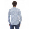 Camicia in cotone azzurro - XXL