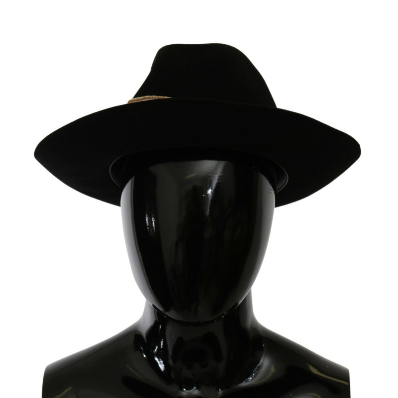 Cappello Panama a tesa larga Gignit Lapin Amor nero - 57 CM-S