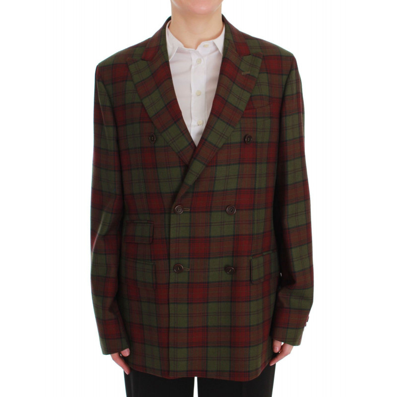 Doppiopetto Lana Verde Bordeaux - IT50 - XXL