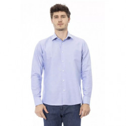Camicia in cotone azzurro -...