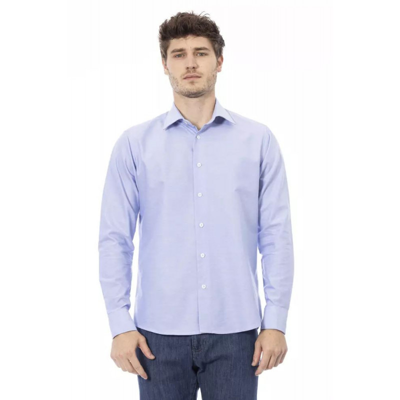 Camicia in cotone azzurro - XXL
