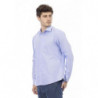 Camicia in cotone azzurro - XXL
