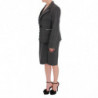 Completo completo blazer in cotone a quadretti grigio - IT50 - XXL