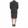 Completo completo blazer in cotone a quadretti grigio - IT50 - XXL