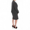 Completo completo blazer in cotone a quadretti grigio - IT50 - XXL