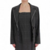 Completo completo blazer in cotone a quadretti grigio - IT50 - XXL