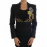 Giacca blazer da fiaba in cristallo nero - IT46 - L