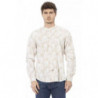 Camicia in cotone beige - L