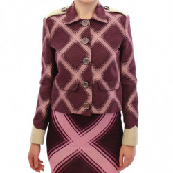 Giacca viola con blazer e...