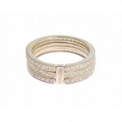 Anello da donna argento sterling 925 CZ trasparente - EU50 - US5