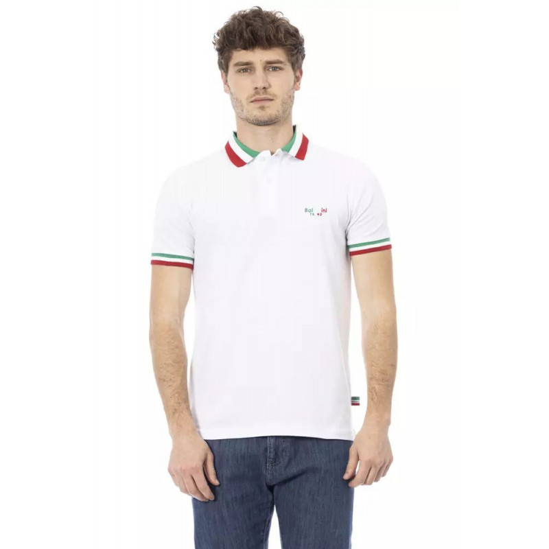 Polo in cotone bianco - XXL