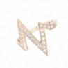 Anello trasparente da donna autentico in argento - EU50 - US5