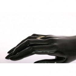 Anello trasparente da donna autentico in argento - EU50 - US5