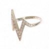 Anello trasparente da donna autentico in argento - EU50 - US5