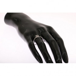 Anello in argento autentico con cuore d'amore da donna - EU59 - US9,5