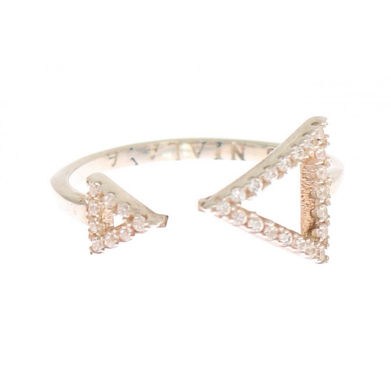 Anello in argento 925 con freccia in argento chiaro CZ - EU55 - US7,5