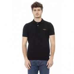 Polo in cotone nero - XL