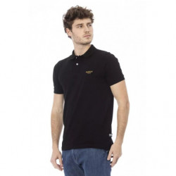 Polo in cotone nero - XL