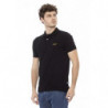 Polo in cotone nero - XL