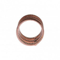 Anello rosa con CZ trasparente in oro 925 argento - EU50 - US5