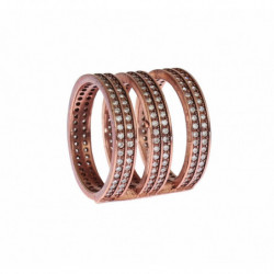 Anello rosa con CZ...