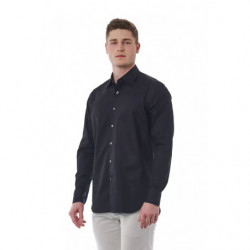 Camicia in cotone nero - XXL