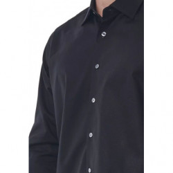 Camicia in cotone nero - XXL