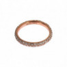 Anello in oro rosa 925 argento con zirconi trasparenti - EU57 - US8,5
