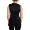 Top senza maniche con bottoni in broccato nero - IT40-S