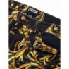 Jeans cinque tasche in denim con stampa all-over barocca - W29 - L30