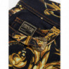 Jeans cinque tasche in denim con stampa all-over barocca - W29 - L30