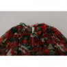 Abito al ginocchio a trapezio color geranio multicolore - IT40-S