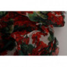 Abito al ginocchio a trapezio color geranio multicolore - IT40-S