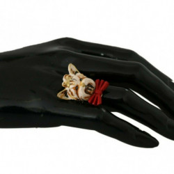 Anello accessorio marchio animali domestici resina beige, ottone do