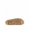Pantofola 'Buckles' sandalo pelle scamosciata marrone - EU40/US10