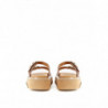Pantofola 'Buckles' sandalo pelle scamosciata marrone - EU41/US11