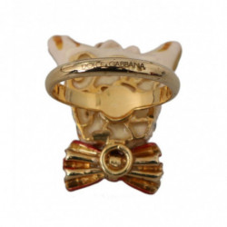 Anello accessorio marchio animali domestici resina beige, ottone do