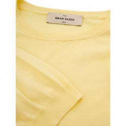 T-shirt girocollo in cotone giallo - IT50 - L