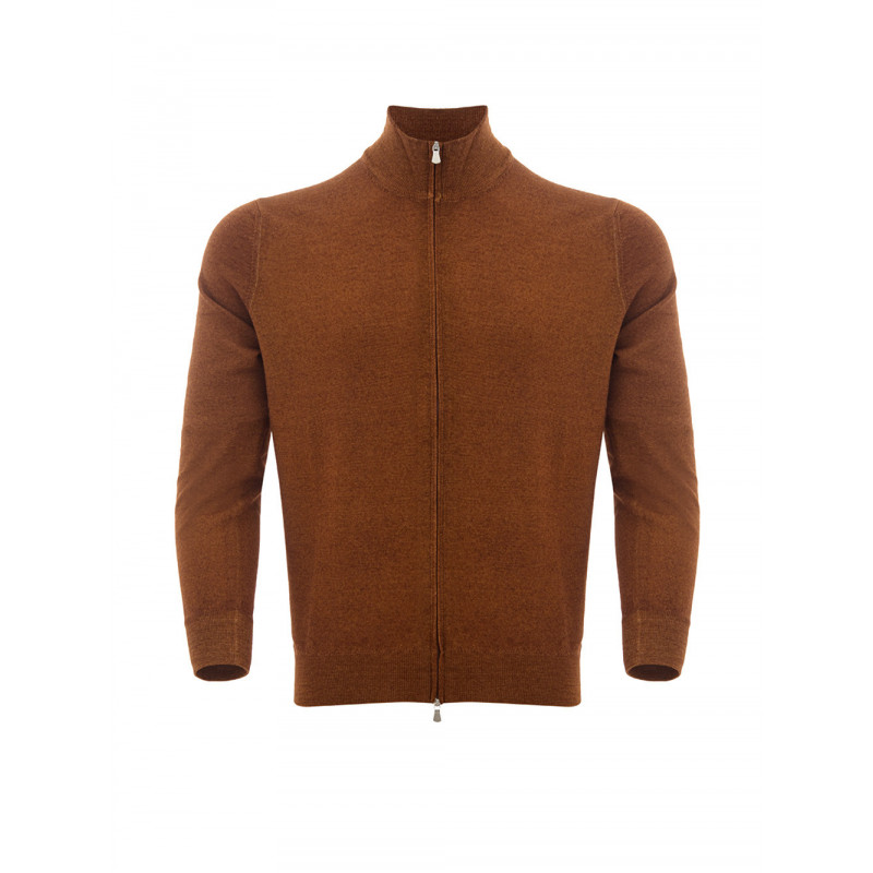 Maglione marrone con cerniera intera - IT50 - L